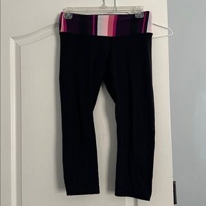 lululemon athletica Kids Leggings with Black and Pink Waistband